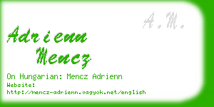 adrienn mencz business card